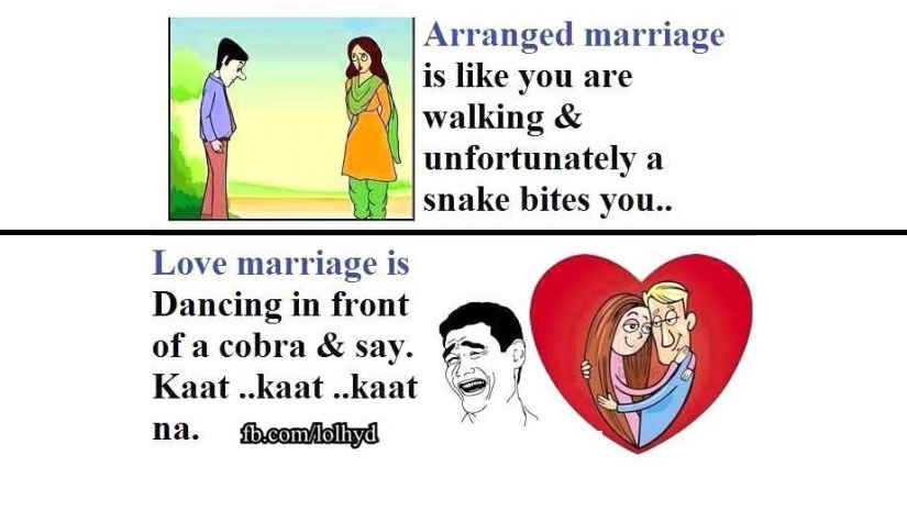 love marriages are better than arranged marriages